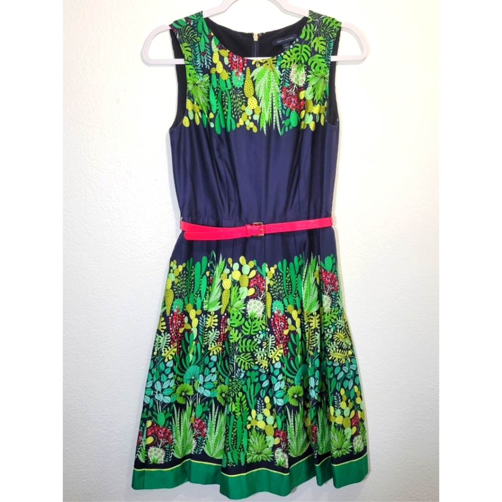 Tommy Hilfiger Navy Plant Dress